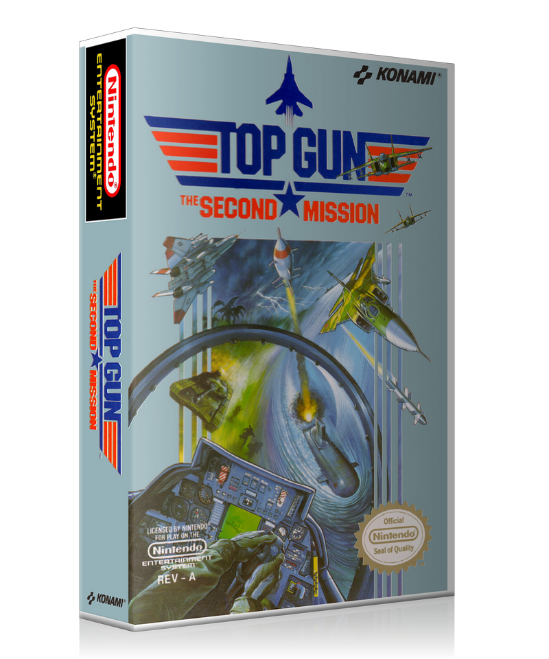 NES Topgun 2 Retail Game Cover To Fit A UGC Style Replacement Game Case – Nintendo NES Case product image 1