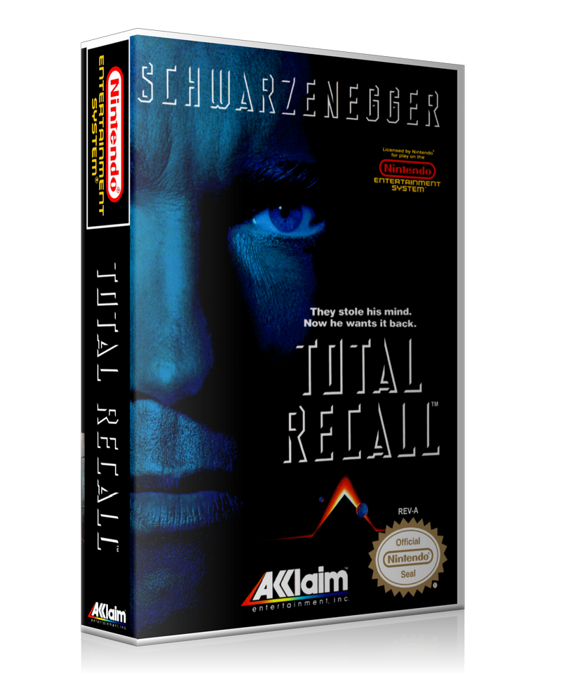 NES Total Recall Retail Game Cover To Fit A UGC Style Replacement Game Case