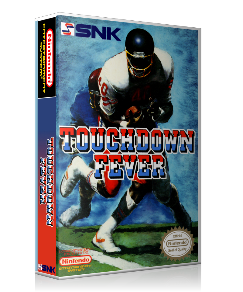 NES Touch Down Fever Retail Game Cover To Fit A UGC Style Replacement Game Case – Nintendo NES Case product image 1