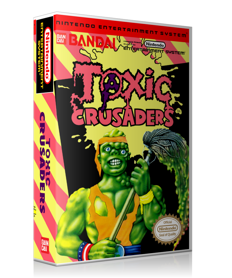 NES Toxic Crusaders Retail Game Cover To Fit A UGC Style Replacement Game Case