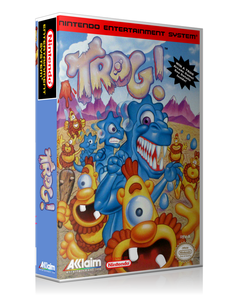 NES Trog Retail Game Cover To Fit A UGC Style Replacement Game Case – Nintendo NES Case product image 1