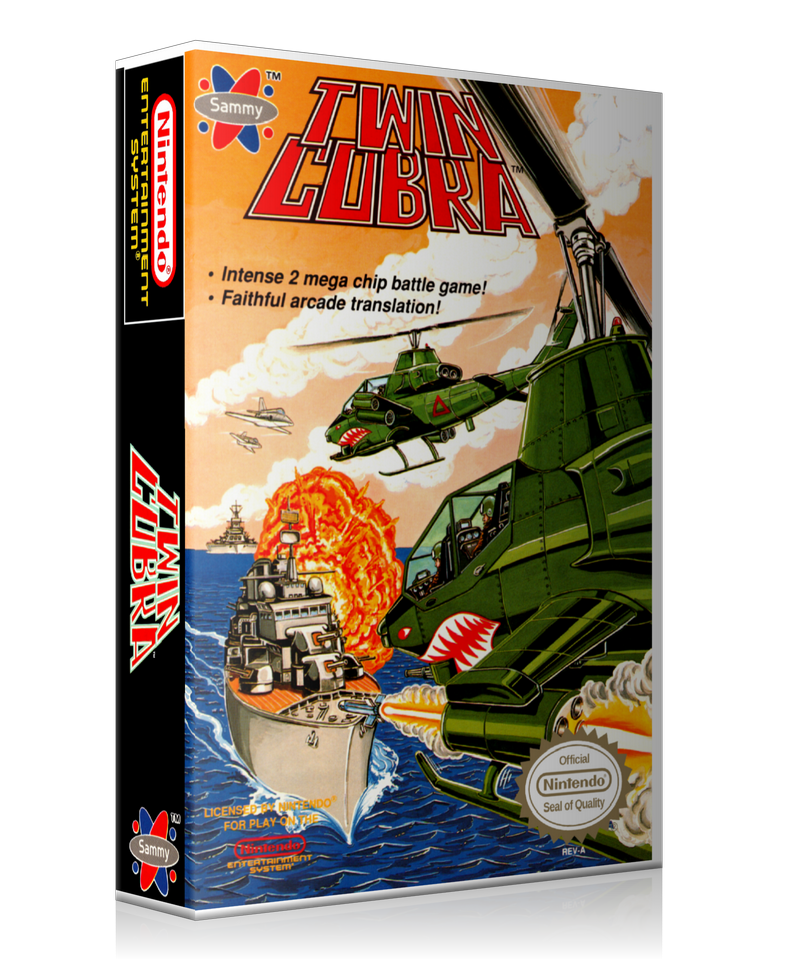 NES Twin Cobra Retail Game Cover To Fit A UGC Style Replacement Game Case – Nintendo NES Case product image 1