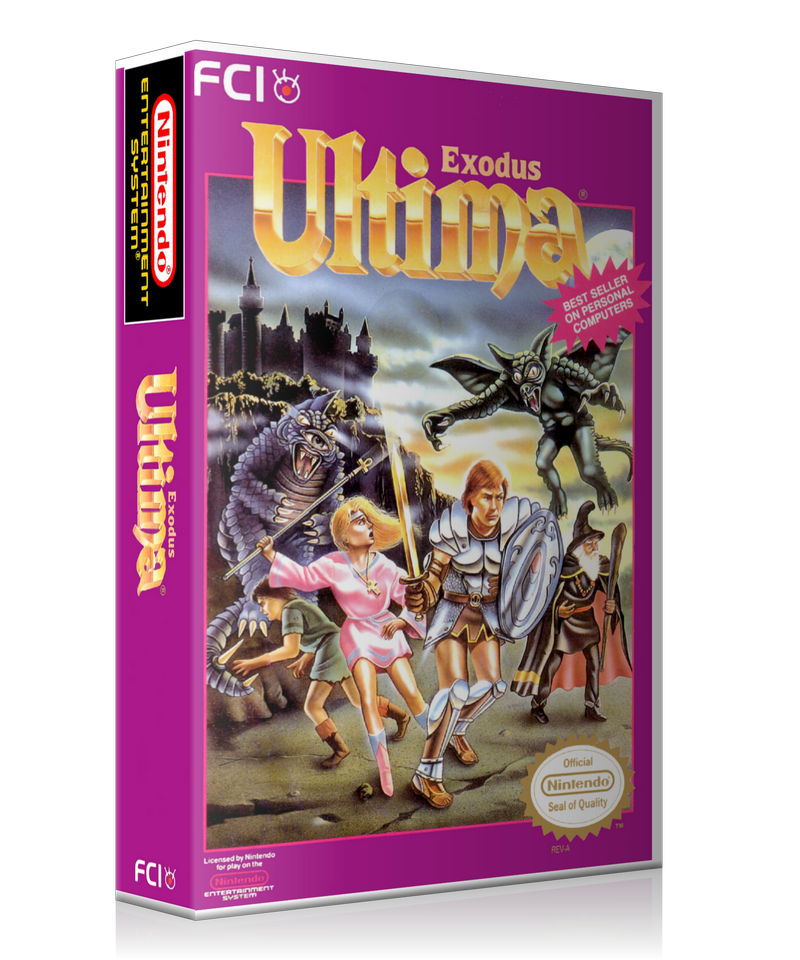 NES Ultima 3 Retail Game Cover To Fit A UGC Style Replacement Game Case – Nintendo NES Case product image 1
