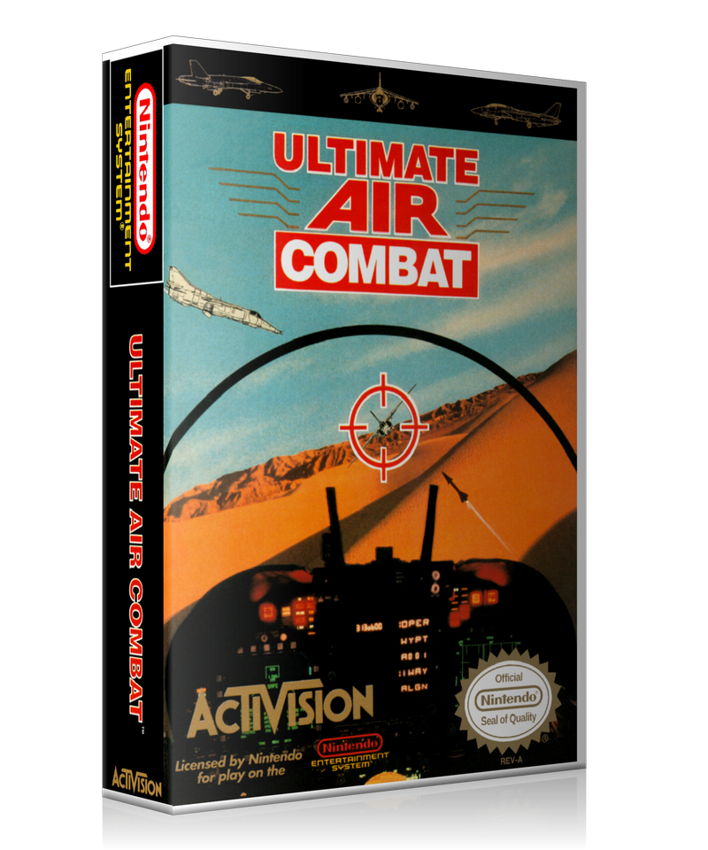 NES Ultimate Air Combat Retail Game Cover To Fit A UGC Style Replacement Game Case – Nintendo NES Case product image 1