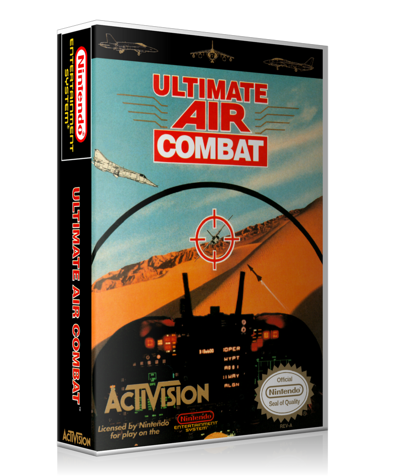 NES Ultimate Air Combat Retail Game Cover To Fit A UGC Style Replacement Game Case