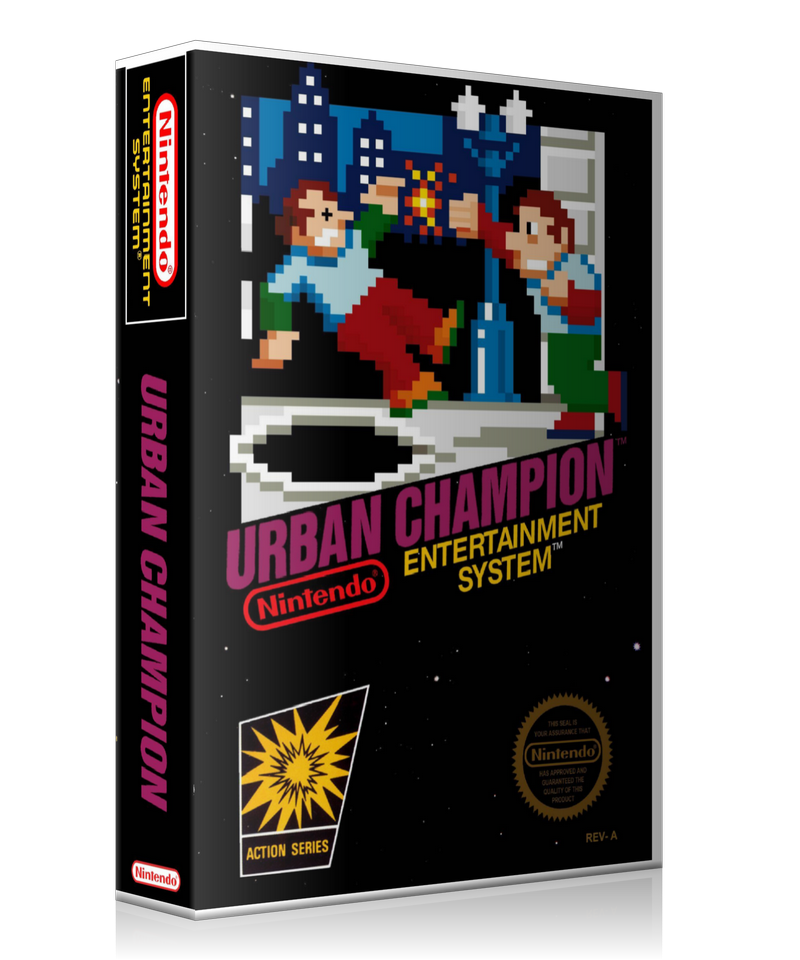 NES Urban Champion Retail Game Cover To Fit A UGC Style Replacement Game Case