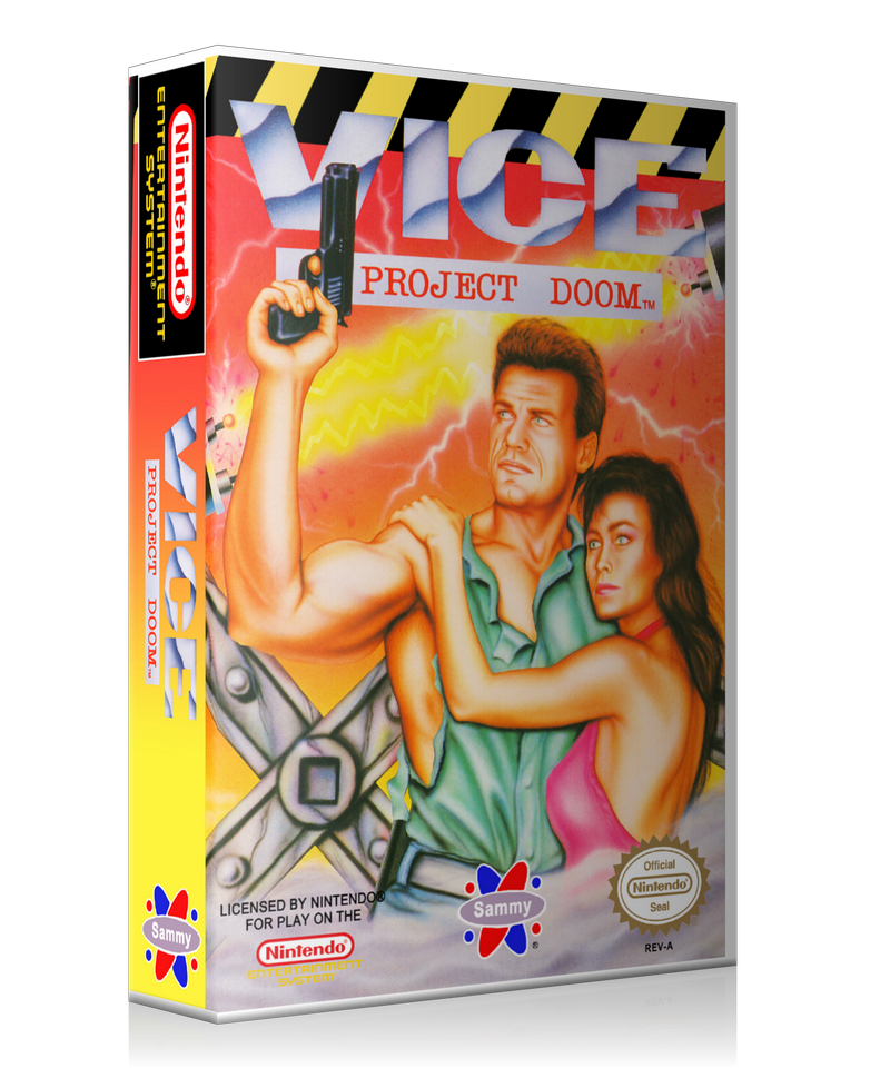 NES Vice Project Doom Retail Game Cover To Fit A UGC Style Replacement Game Case – Nintendo NES Case product image 1