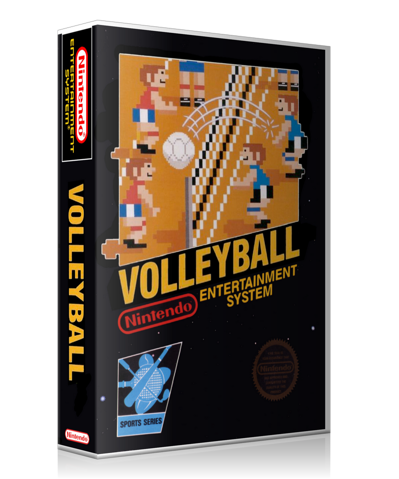 NES Volleyball Retail Game Cover To Fit A UGC Style Replacement Game Case