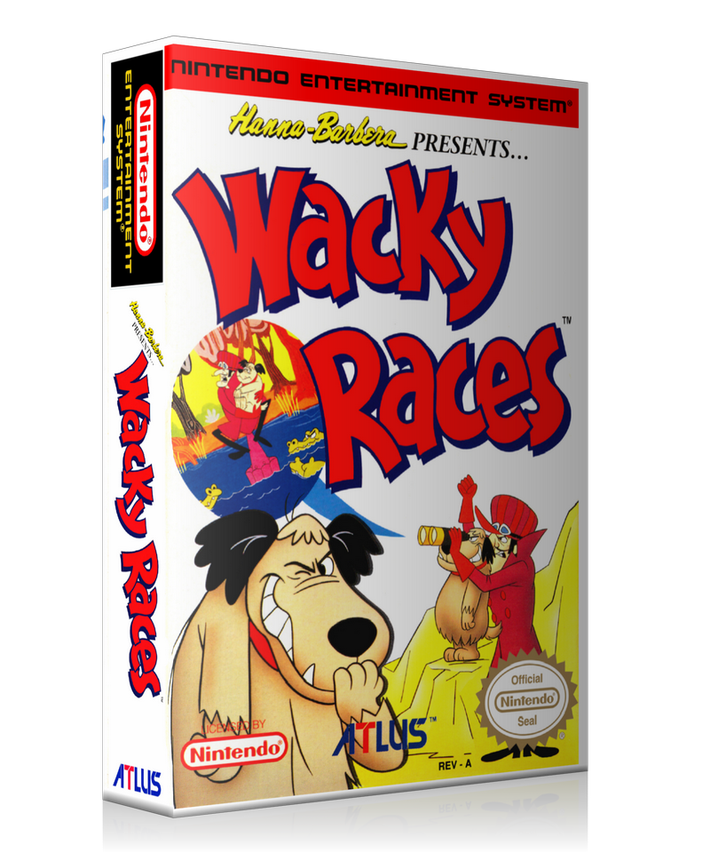 NES Wacky Races Retail Game Cover To Fit A UGC Style Replacement Game Case – Nintendo NES Case product image 1