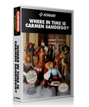NES Where In Time Is Carmen Sandeigo? Retail Game Cover To Fit A UGC Style Replacement Game Case
