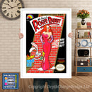 Nes_643_Whoframedrogerrabbitretailnesspine Super Nintendo GAME INSPIRED THEME Retro Gaming Poster A4 A3 A2 Or A1