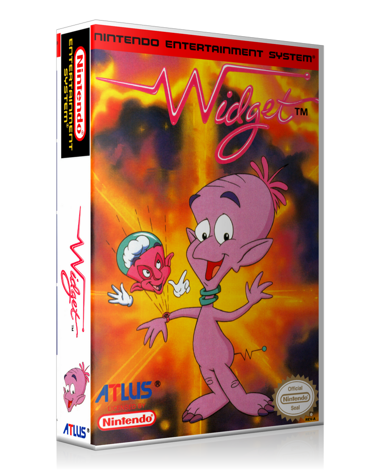 NES Widget Retail Game Cover To Fit A UGC Style Replacement Game Case