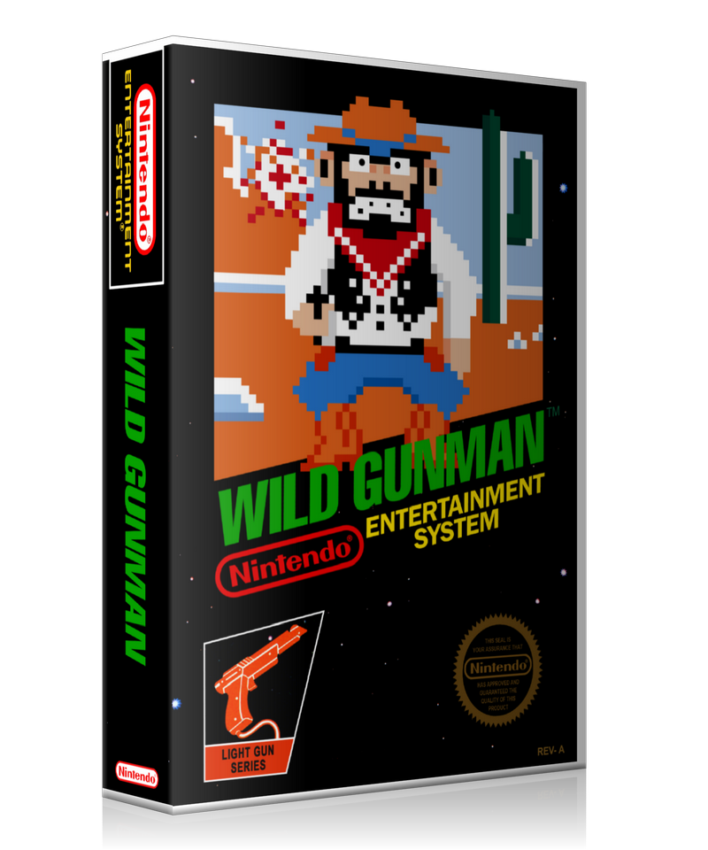 NES Wild Gunman Retail Game Cover To Fit A UGC Style Replacement Game Case