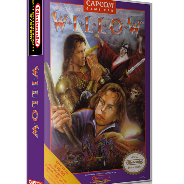 NES Willow Retail Game Cover To Fit A UGC Style Replacement Game Case