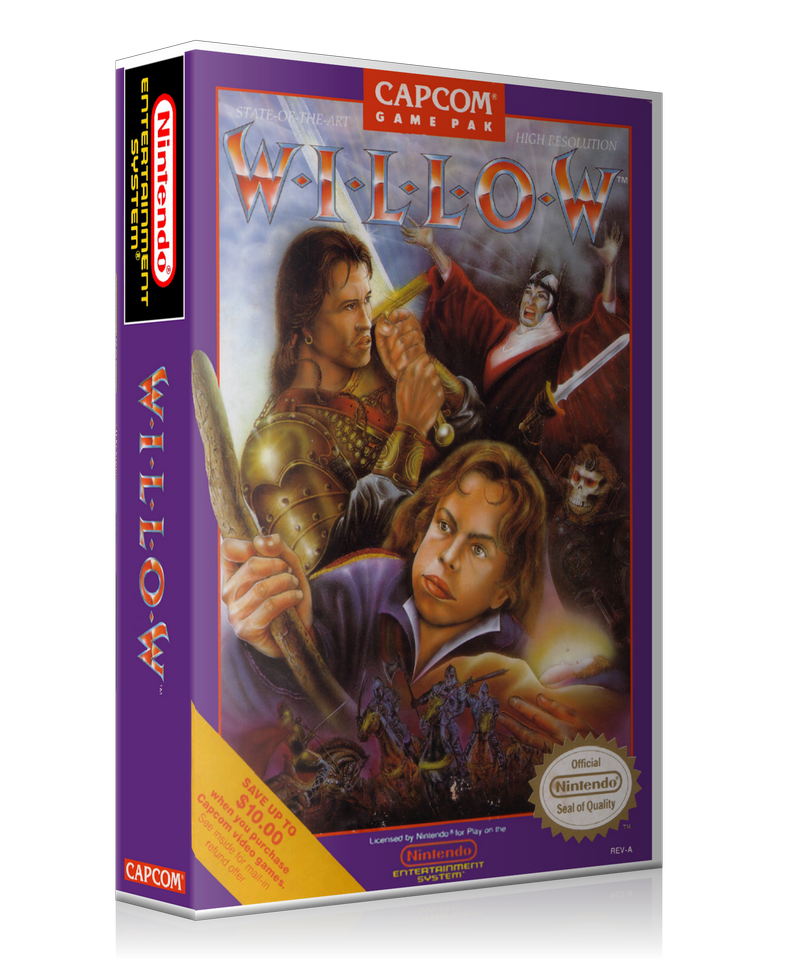 NES Willow Retail Game Cover To Fit A UGC Style Replacement Game Case