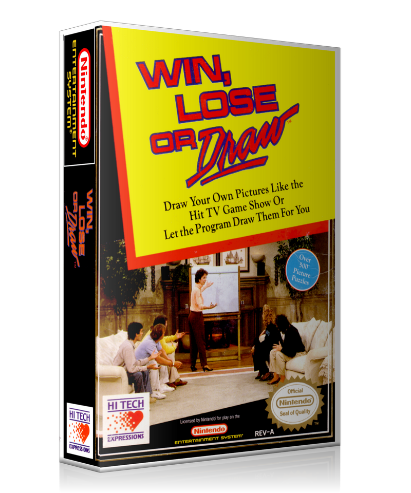 NES Win Lose Or Draw Retail Game Cover To Fit A UGC Style Replacement Game Case – Nintendo NES Case product image 1