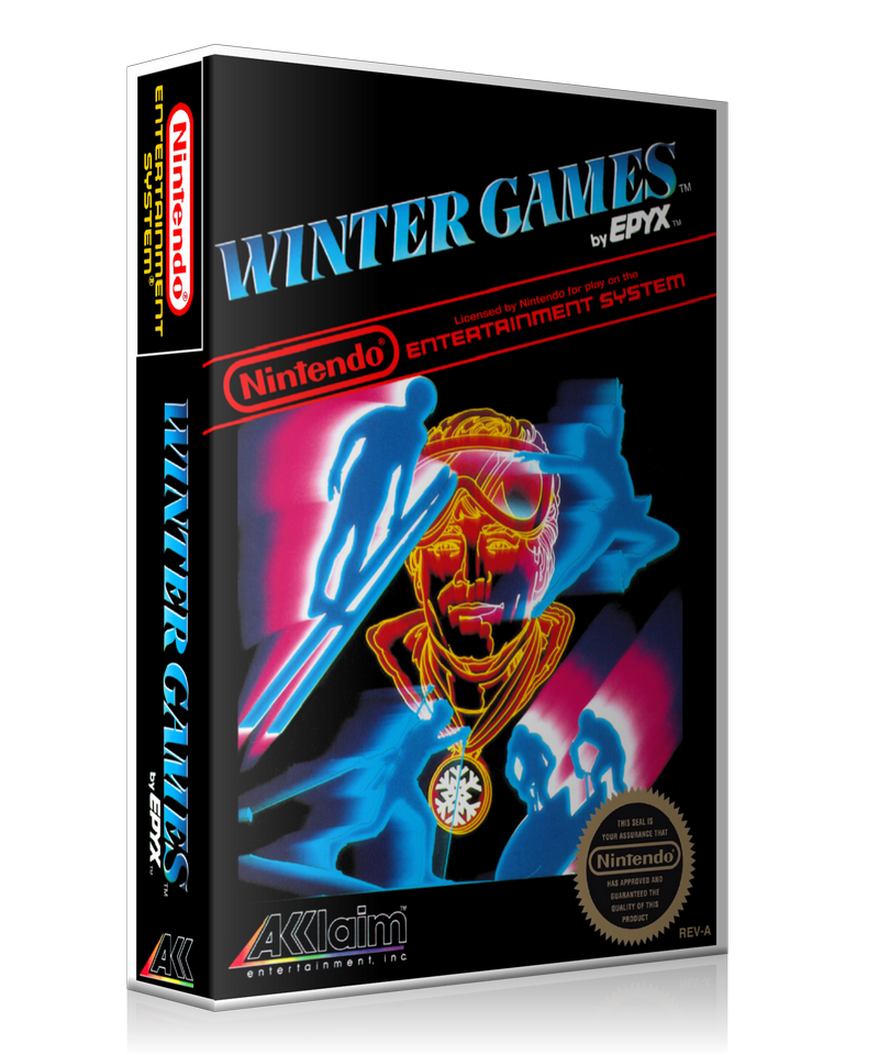 NES Winter Games Retail Game Cover To Fit A UGC Style Replacement Game Case – Nintendo NES Case product image 1