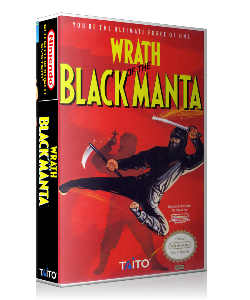 NES Wrath Of The Black Manta Retail Game Cover To Fit A UGC Style Replacement Game Case – Nintendo NES Case product image 1