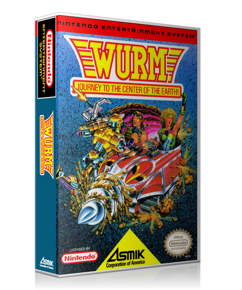 NES Wurm Retail Game Cover To Fit A UGC Style Replacement Game Case