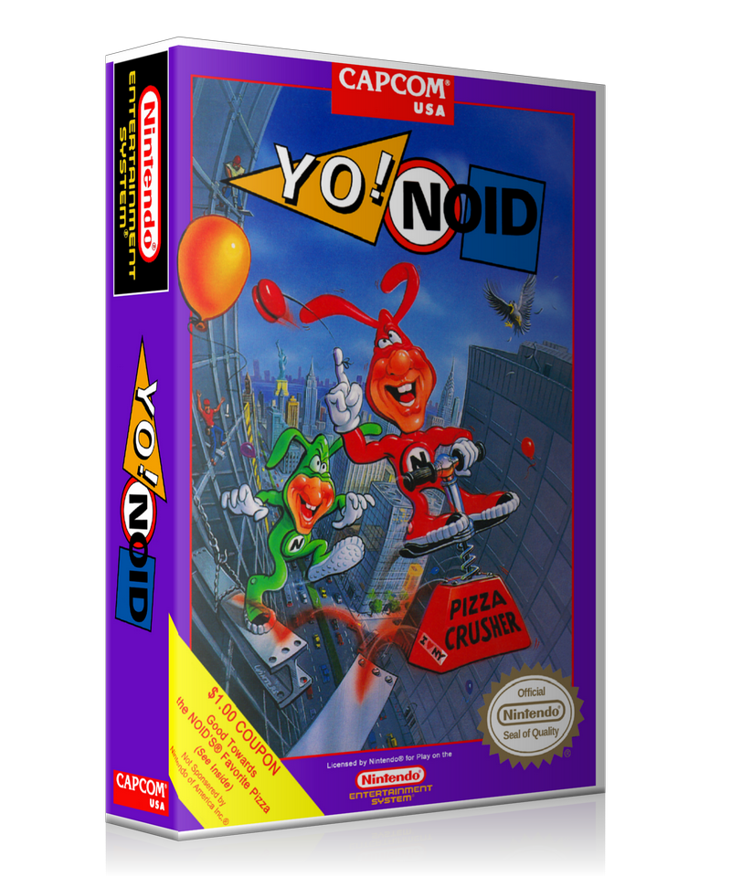 NES YO! Noid Retail Game Cover To Fit A UGC Style Replacement Game Case