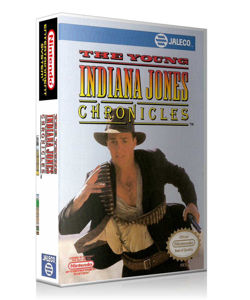 NES Young Indiana Jones Chronicles Retail Game Cover To Fit A UGC Style Replacement Game – Nintendo NES Case product image 1