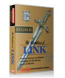 NES Legend Of Zelda Adevnture Of Link Retail Game Cover To Fit A UGC Style Replacement Game Case
