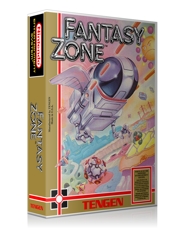 NES Fantasy Zone Retail Game Cover To Fit A UGC Style Replacement Game Case – Nintendo NES Case product image 1