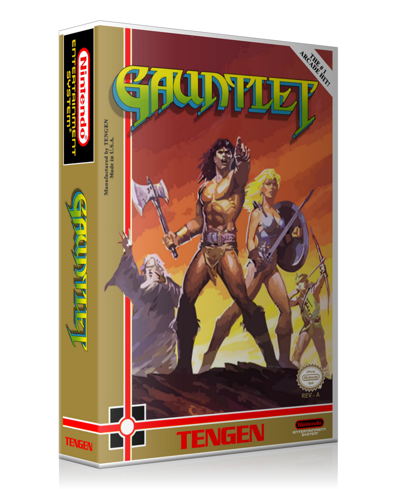 NES Gauntlet Retail Game Cover To Fit A UGC Style Replacement Game Case