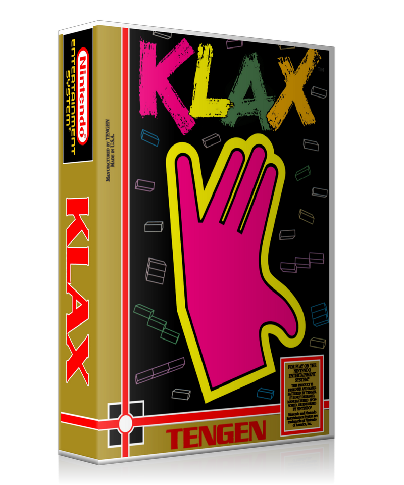 NES Klax Retail Game Cover To Fit A UGC Style Replacement Game Case – Nintendo NES Case product image 1
