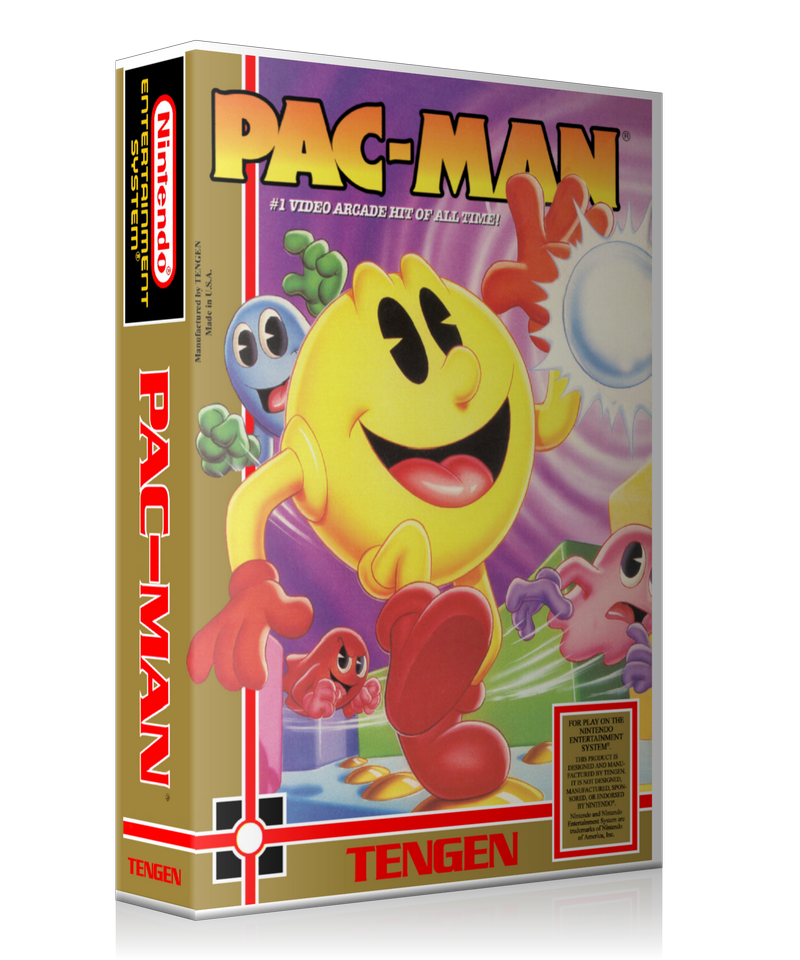 NES Pac Man Anniversarry Retail Game Cover To Fit A UGC Style Replacement Game Case – Nintendo NES Case product image 1