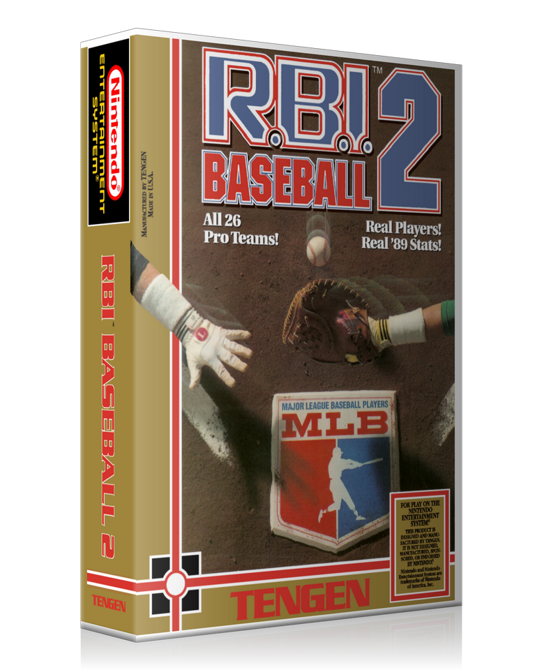 NES RBI Baseball 2 Retail Game Cover To Fit A UGC Style Replacement Game Case