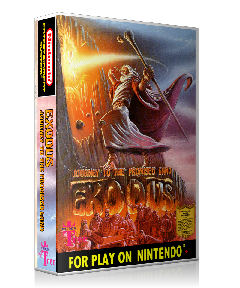 NES Exodus Retail Game Cover To Fit A UGC Style Replacement Game Case