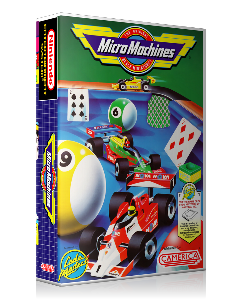 NES Micro Machines 2 3D Boxes Case Or Cover – Nintendo NES Case product image 1