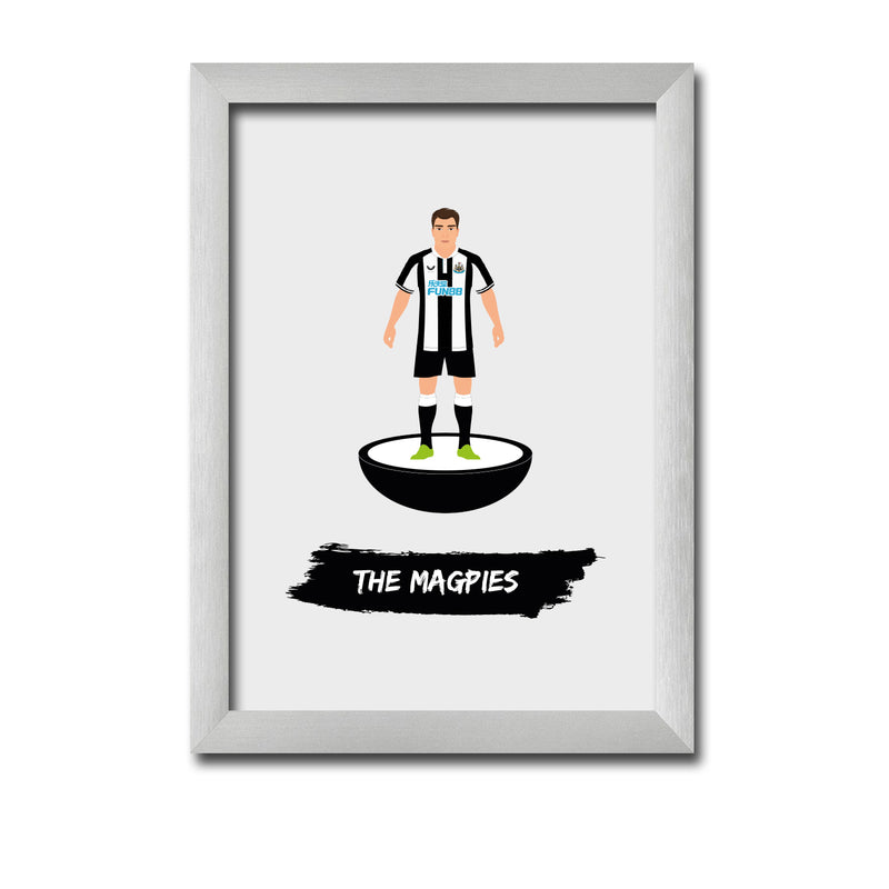 Newcastle Football Club gift - The Magpies - Tiny Men Big Balls Poster
