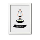 Newcastle Football Club gift - The Magpies - Tiny Men Big Balls Poster