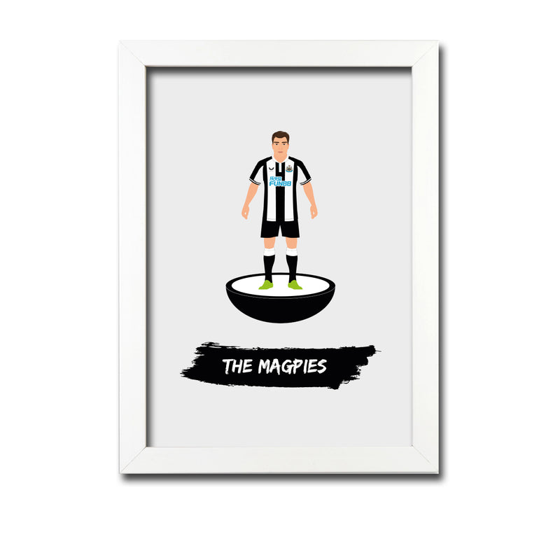 Newcastle Football Club gift - The Magpies - Tiny Men Big Balls Poster