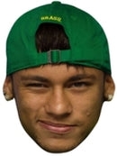 NEYMAR Party Face Mask JB - Footballer Fancy Dress Cardboard Celebrity Party Face Mask