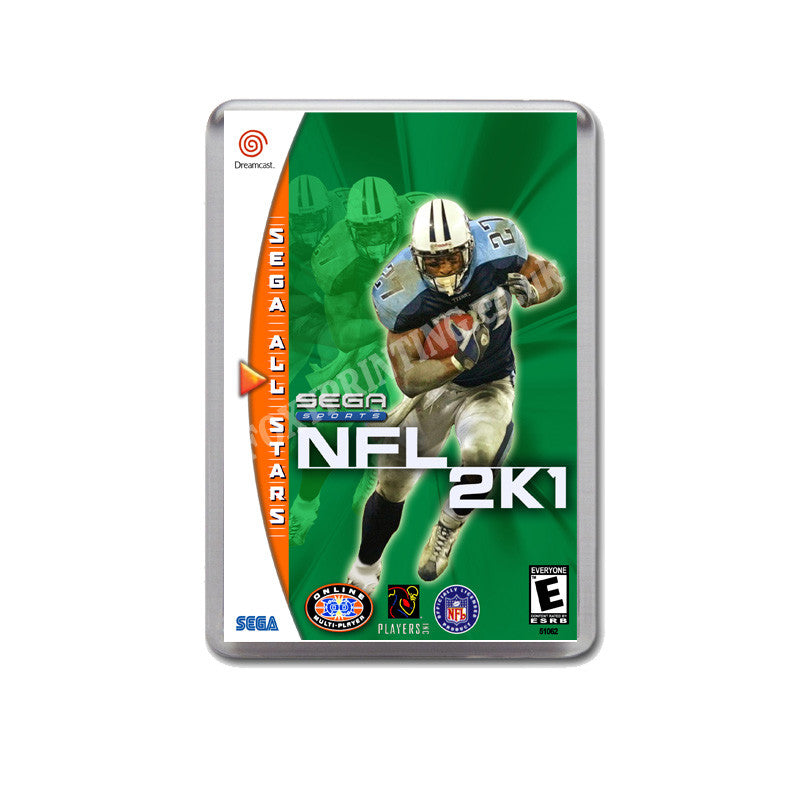 Nfl 2k1 All Stars Sega Dreamcast Style Inspired Retro Game Magnet