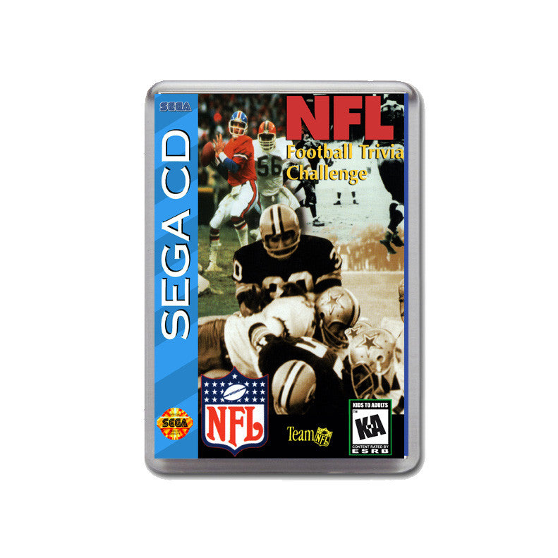 Nfl Football Trivia Sega Mega CD Game Inspired Retro Gaming Magnet