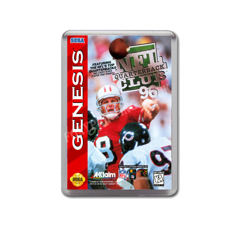 Nfl Quarterback Club 96 Game Style Inspired Sega Megadrive Retro Video Gaming Magnet