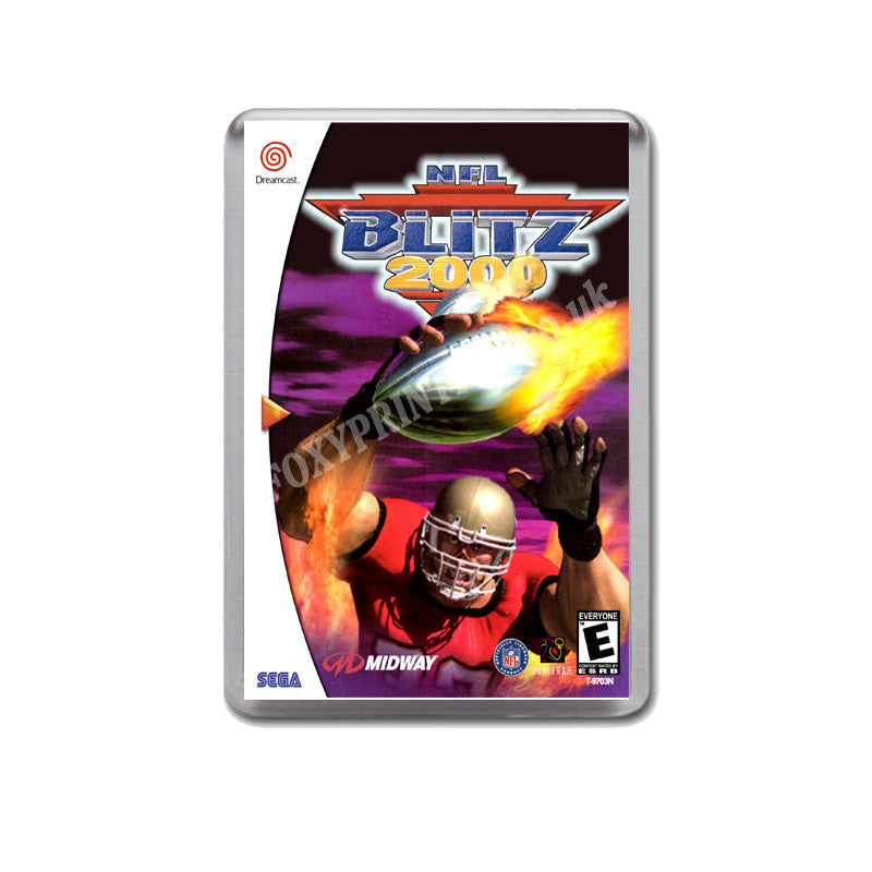 Nfl Blitz 2000 Sega Dreamcast Style Inspired Retro Game Magnet