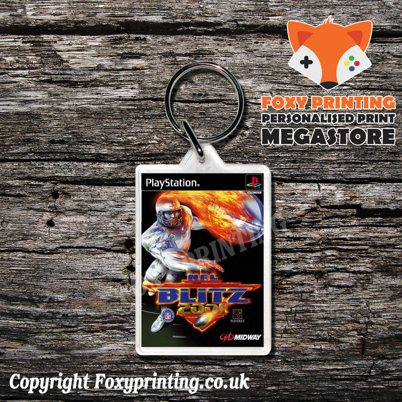 Nfl Blitz 2001 - PS1 Playstation 1 Game Inspired Retro Gaming Magnet
