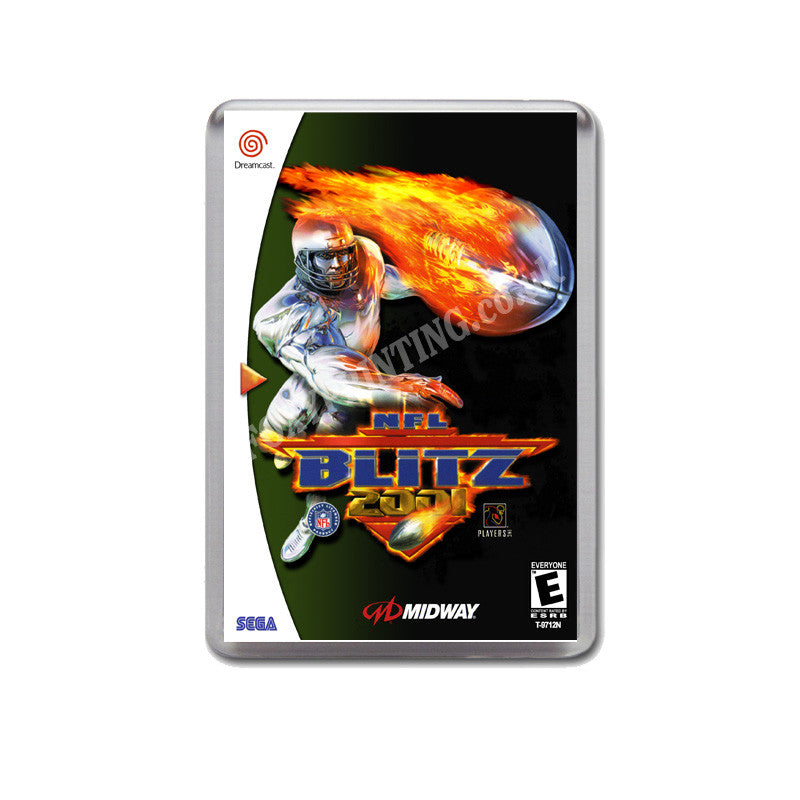 Nfl Blitz 2001 Sega Dreamcast Style Inspired Retro Game Magnet