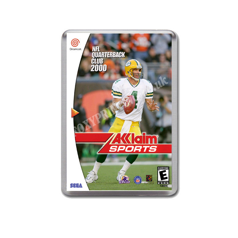 Nfl Qb Club2000 Sega Dreamcast Style Inspired Retro Game Magnet