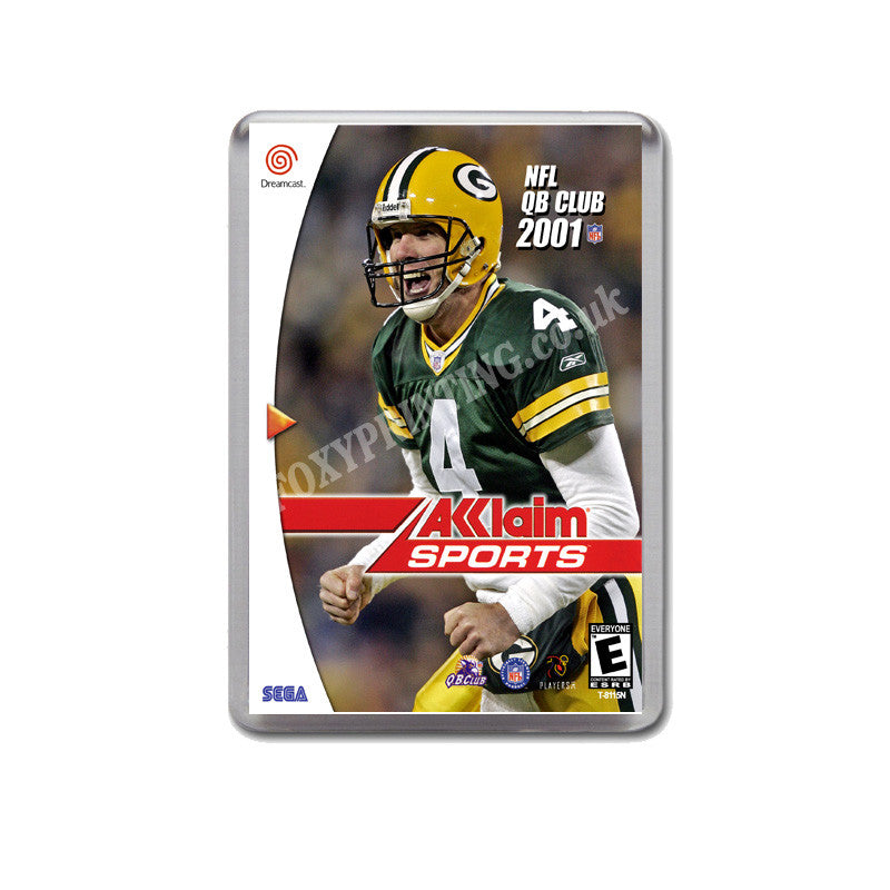 Nfl Qb Club2001 Sega Dreamcast Style Inspired Retro Game Magnet