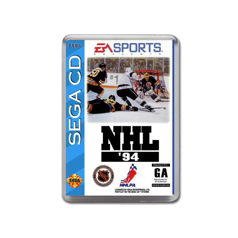 Nhl94 Sega Mega CD Game Inspired Retro Gaming Magnet