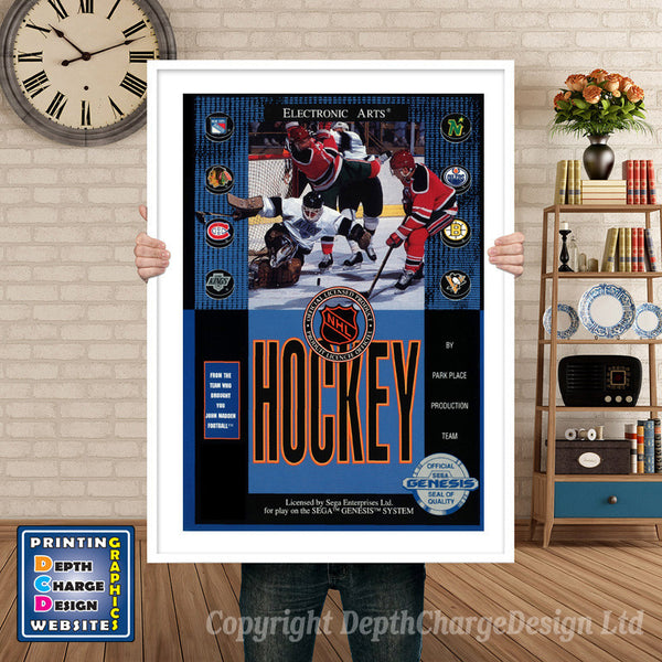 Nhl Hockey - Sega Megadrive Inspired Retro Gaming Poster