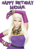 Nicki Minaj Purple Music Style Kids Adult FUNNY Birthday Card