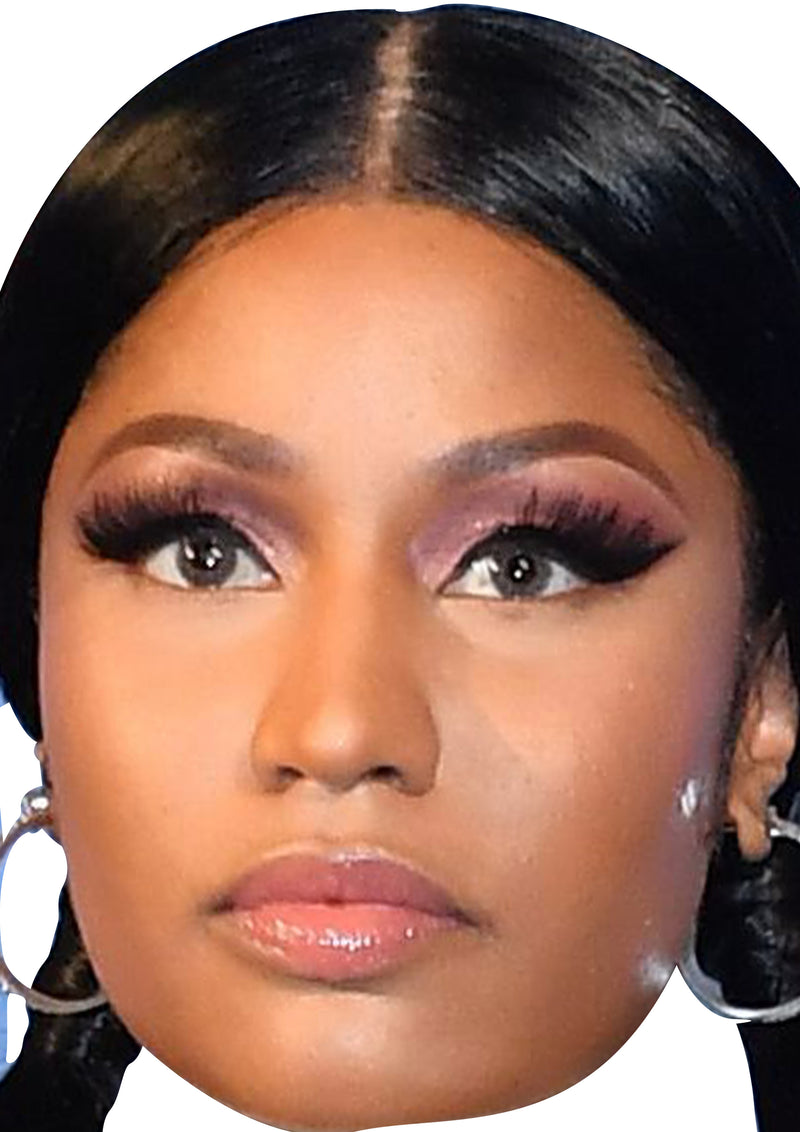 Nicki Minaj 2020 Music Dress Cardboard Celebrity Party Face Mask