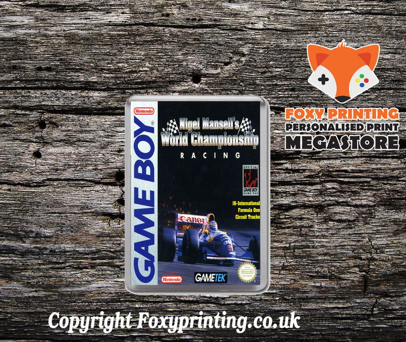 Nigel Mansell's World Championship Racing Gb Retro Gaming Magnet